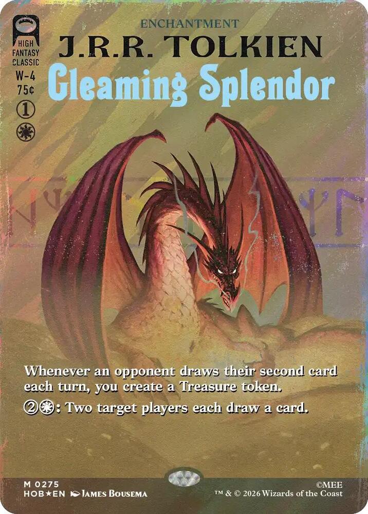 Gleaming Splendor (Borderless) (Surge Foil) 275 card from The Hobbit