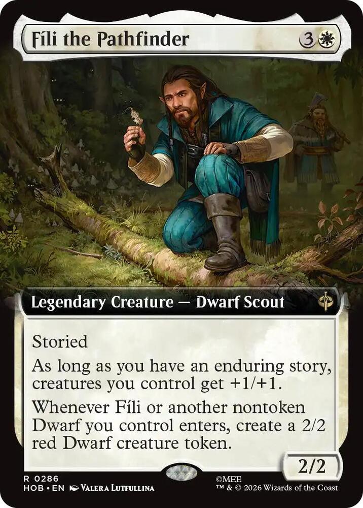 Fili the Pathfinder (Extended Art) 286 card from The Hobbit