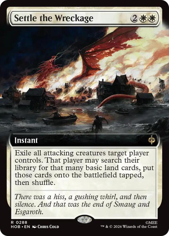 Settle the Wreckage (Extended Art) 288 card from The Hobbit