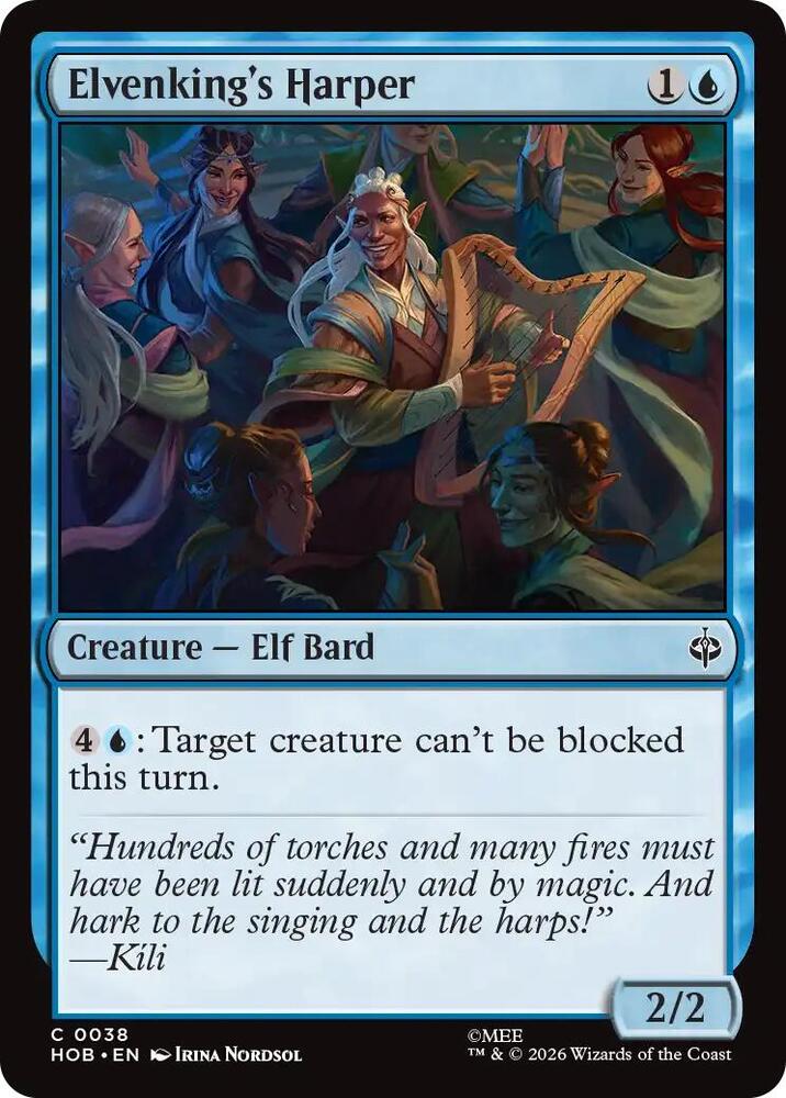 Elvenking's Harper 38 card from The Hobbit