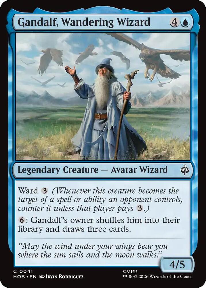 Gandalf, Wandering Wizard 41 card from The Hobbit