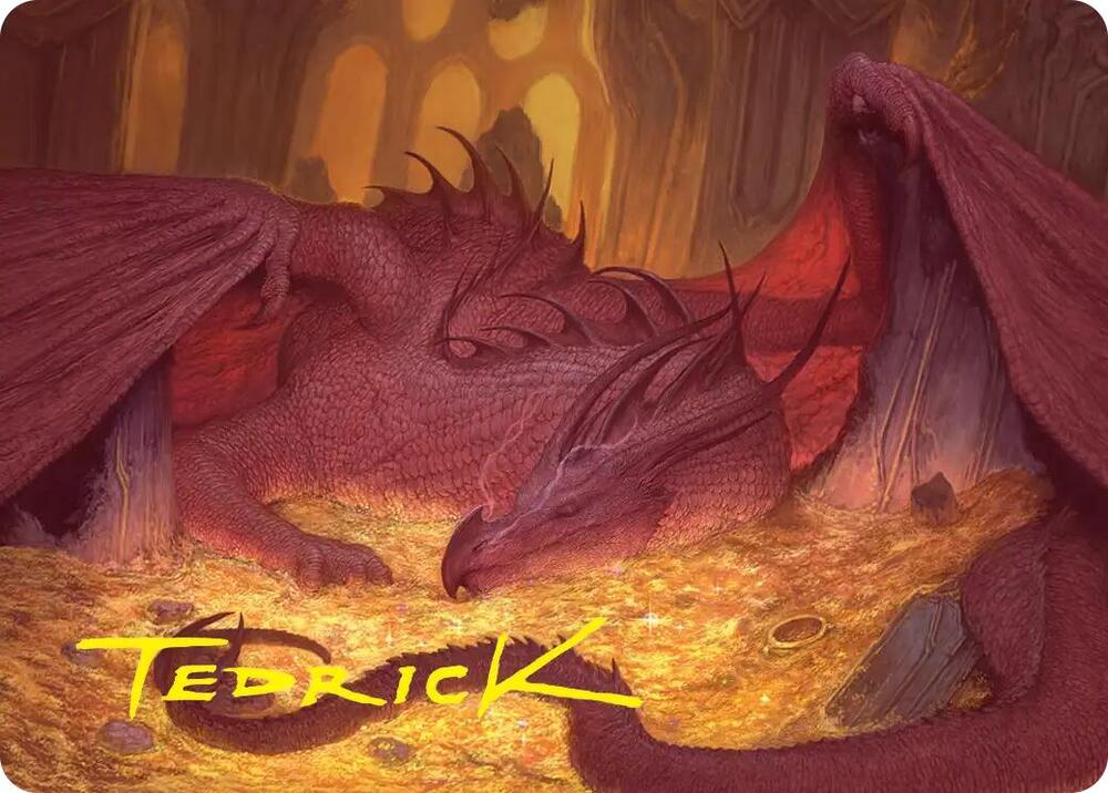 Smaug the Magnificent Art Card (Gold-Stamped Signature) 43 card from Art Series: The Hobbit