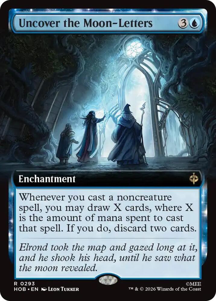 Uncover the Moon-Letters (Extended Art) 293 card from The Hobbit