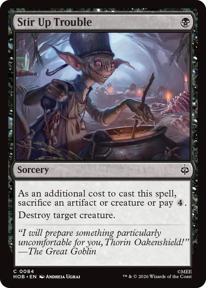 Stir Up Trouble 84 card from The Hobbit