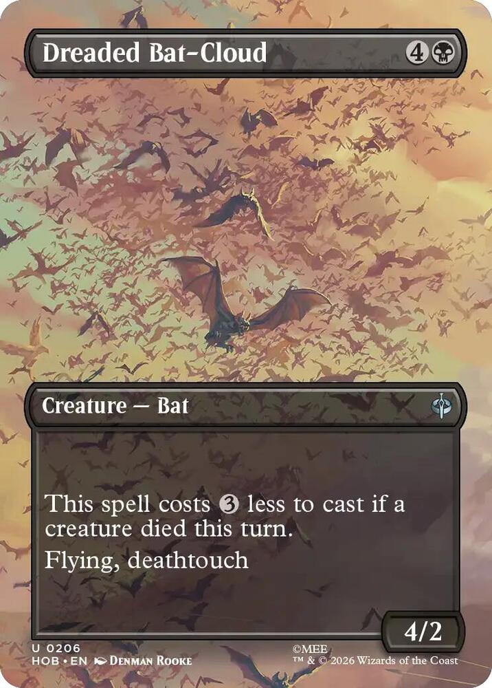 Dreaded Bat-Cloud (Borderless) 206 card from The Hobbit