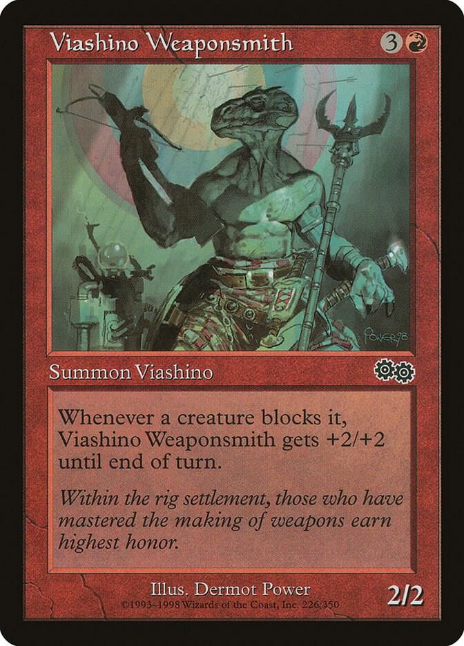 Viashino Weaponsmith 226 card from Urza's Saga