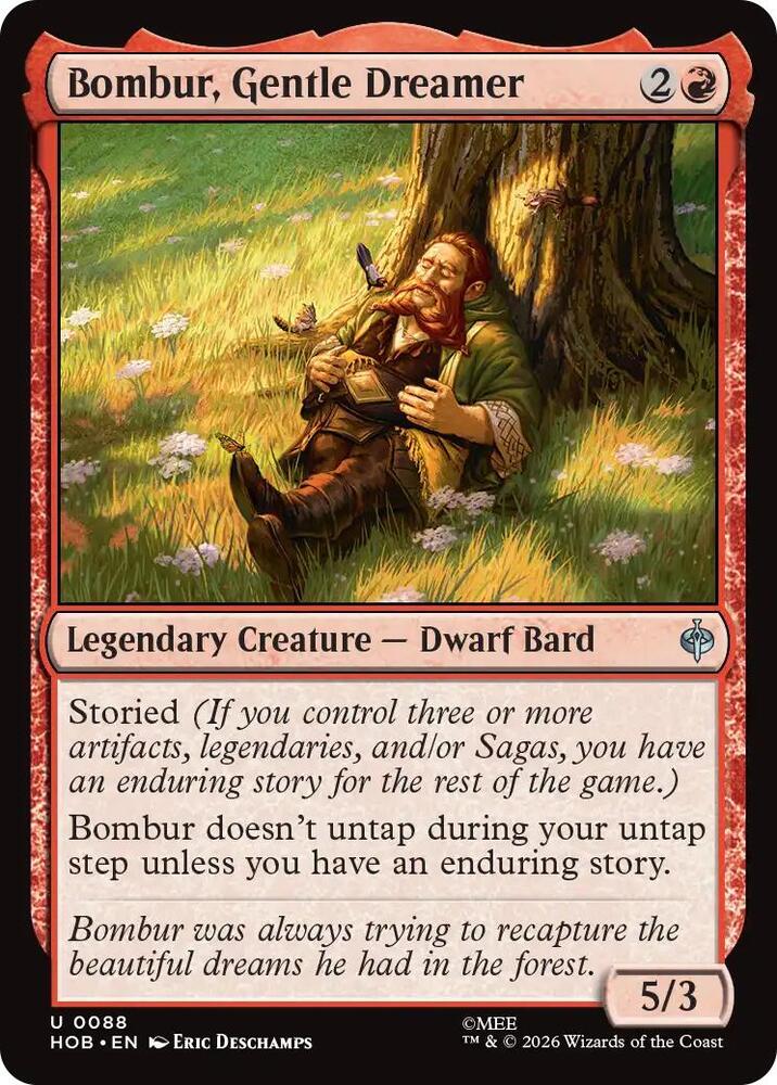 Bombur, Gentle Dreamer 88 card from The Hobbit