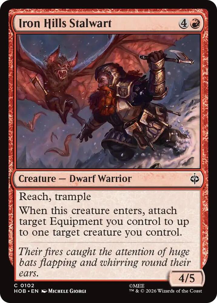 Iron Hills Stalwart 102 card from The Hobbit
