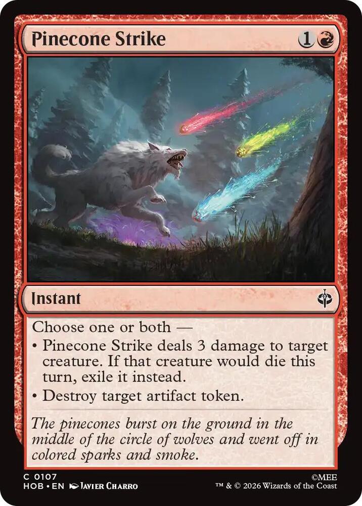 Pinecone Strike 107 card from The Hobbit