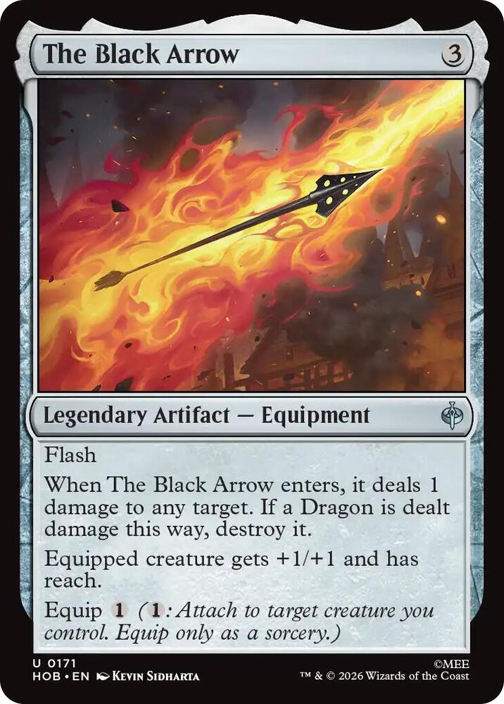 The Black Arrow 171 card from The Hobbit