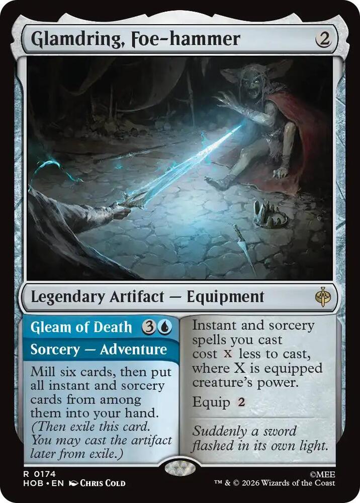 Glamdring, Foe-hammer 174 card from The Hobbit