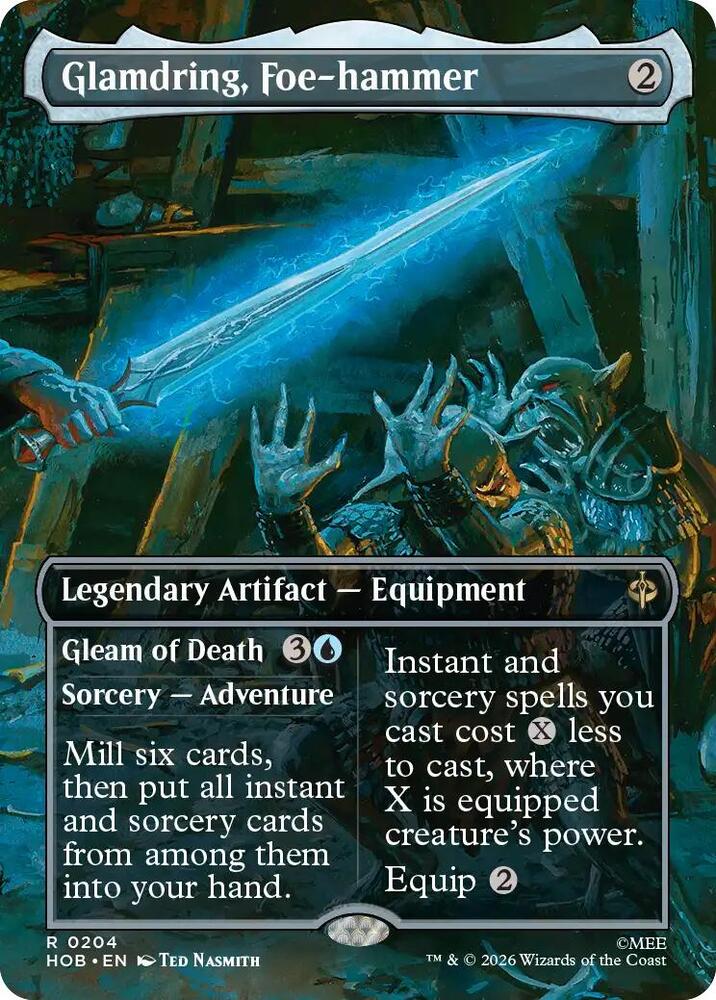 Glamdring, Foe-hammer (Borderless) 204 card from The Hobbit