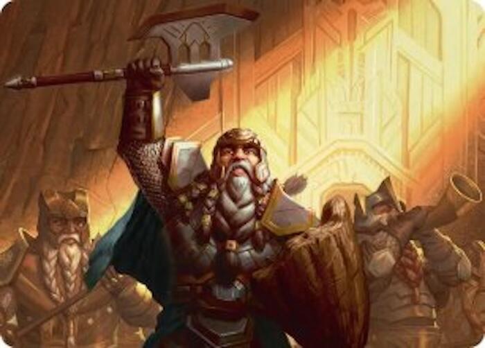 Thorin, Company's Leader Art Card 47 card from Art Series: The Hobbit
