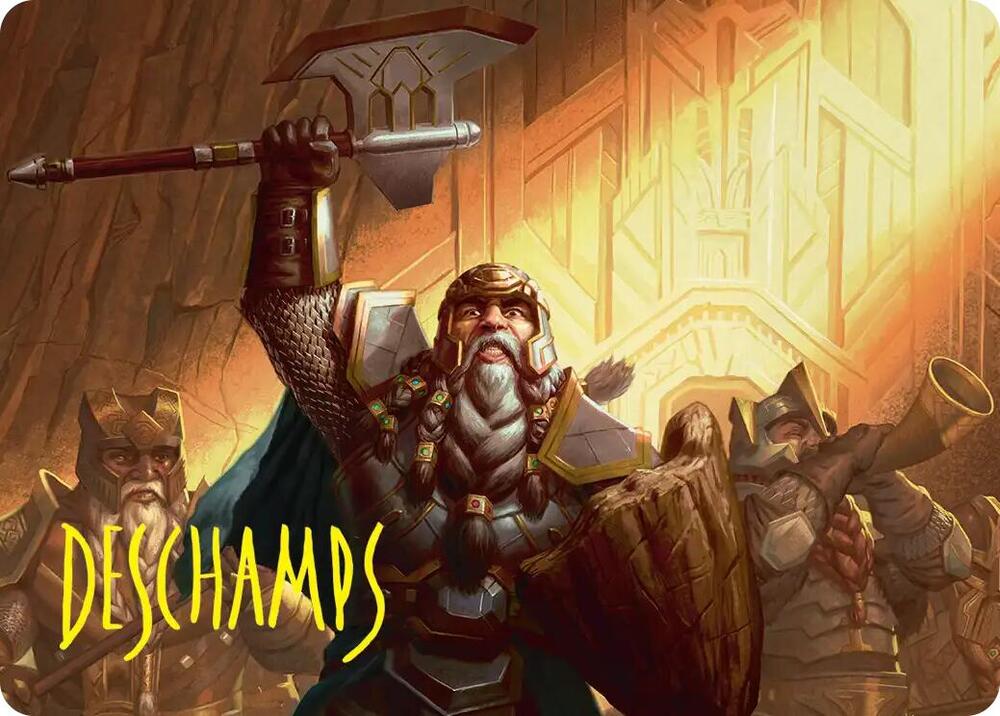 Thorin, Company's Leader Art Card (Gold-Stamped Signature) 47 card from Art Series: The Hobbit