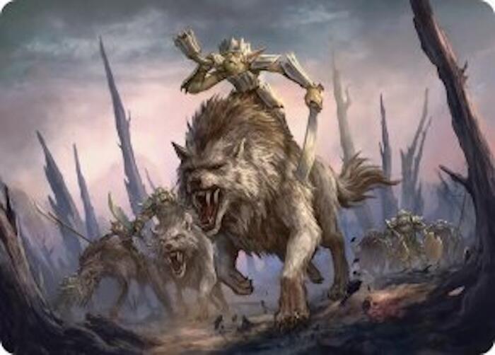 Signal the Onslaught Art Card 52 card from Art Series: The Hobbit