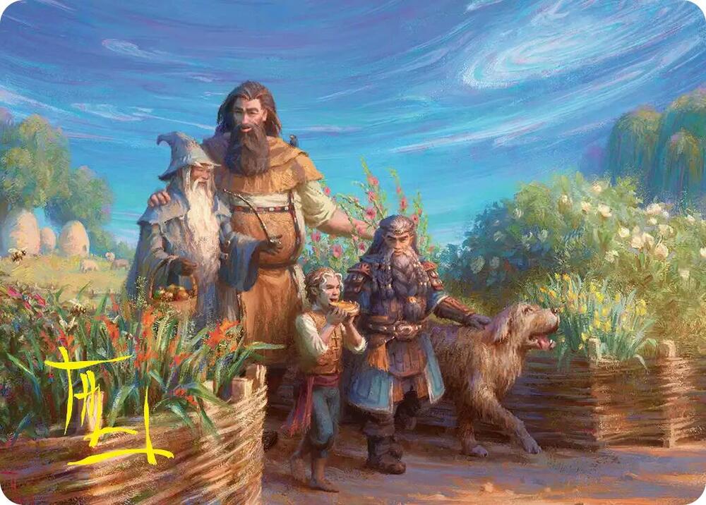 Beorn's Hospitality Art Card (Gold-Stamped Signature) 20 card from Art Series: The Hobbit
