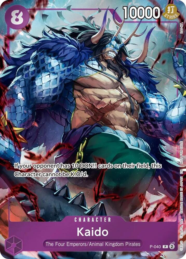 Kaido (Event Pack Vol. 9) P-040 card from One Piece Promotion Cards