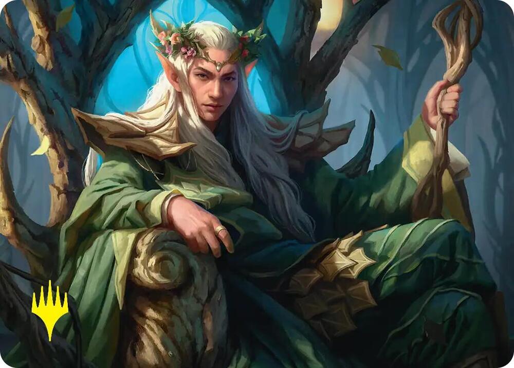 Thranduil, the Elvenking Art Card (Gold-Stamped) 22 card from Art Series: The Hobbit
