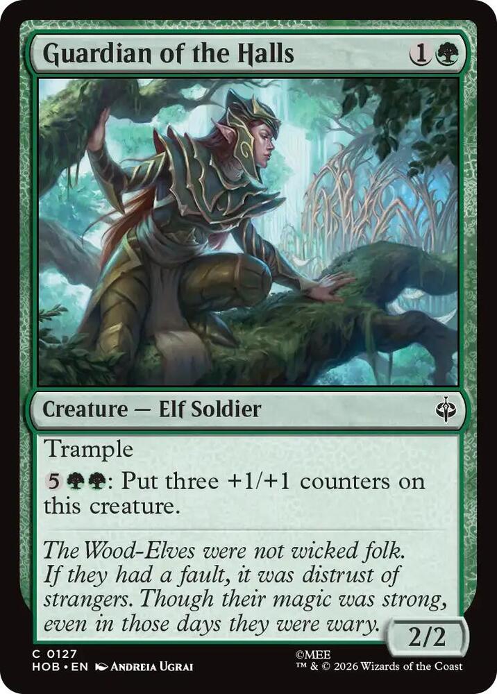 Guardian of the Halls 127 card from The Hobbit