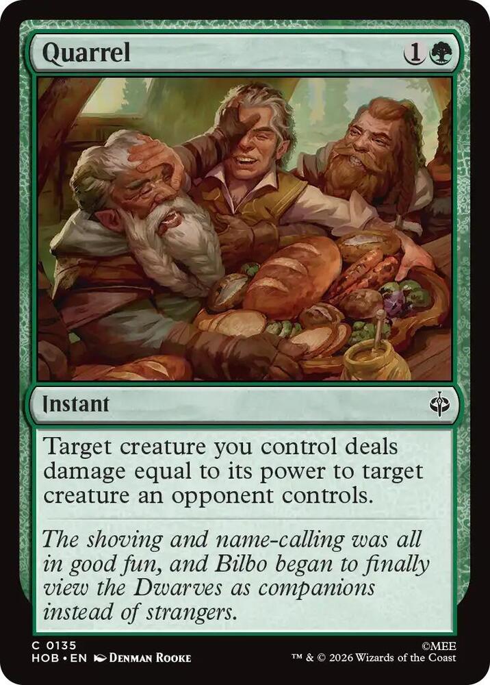 Quarrel 135 card from The Hobbit