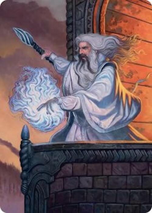 Saruman of Many Colors Art Card 35 card from Art Series: The Hobbit