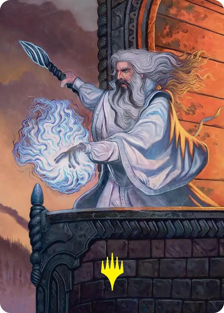 Saruman of Many Colors Art Card (Gold-Stamped) 35 card from Art Series: The Hobbit