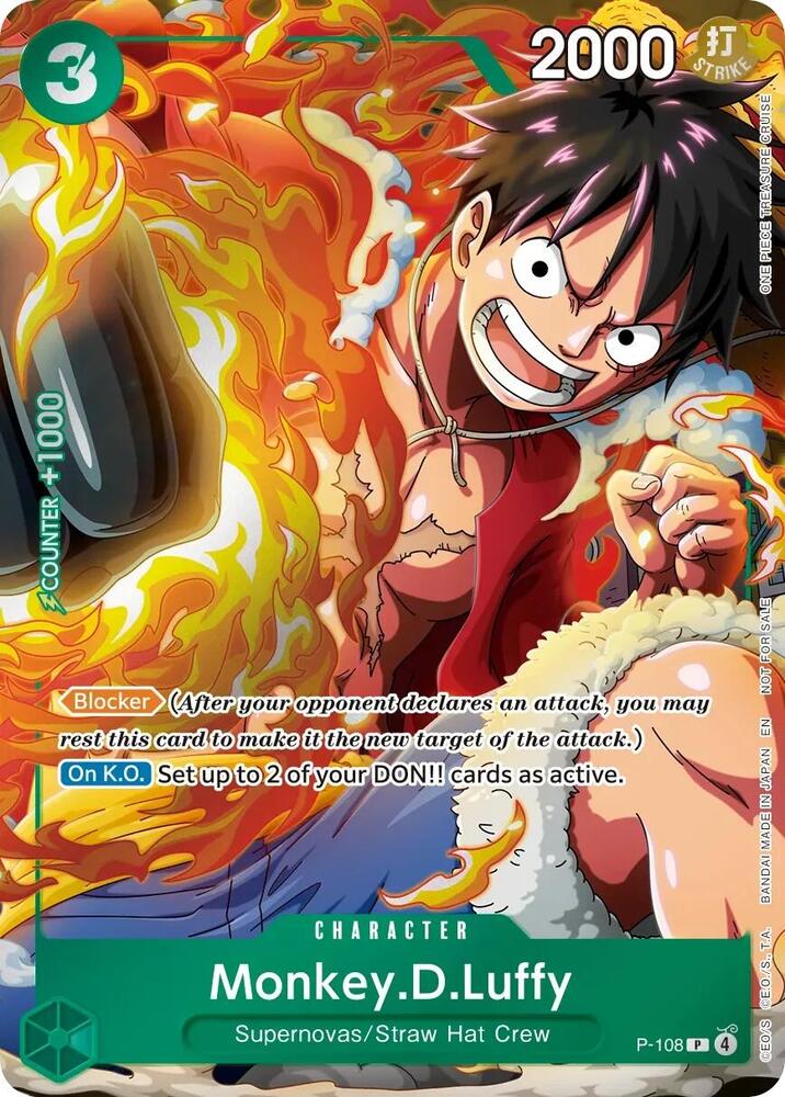 Monkey.D.Luffy (Event Pack Vol. 9) P-108 card from One Piece Promotion Cards