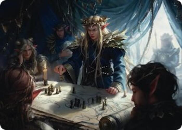 Thranduil the Strategist Art Card 49 card from Art Series: The Hobbit