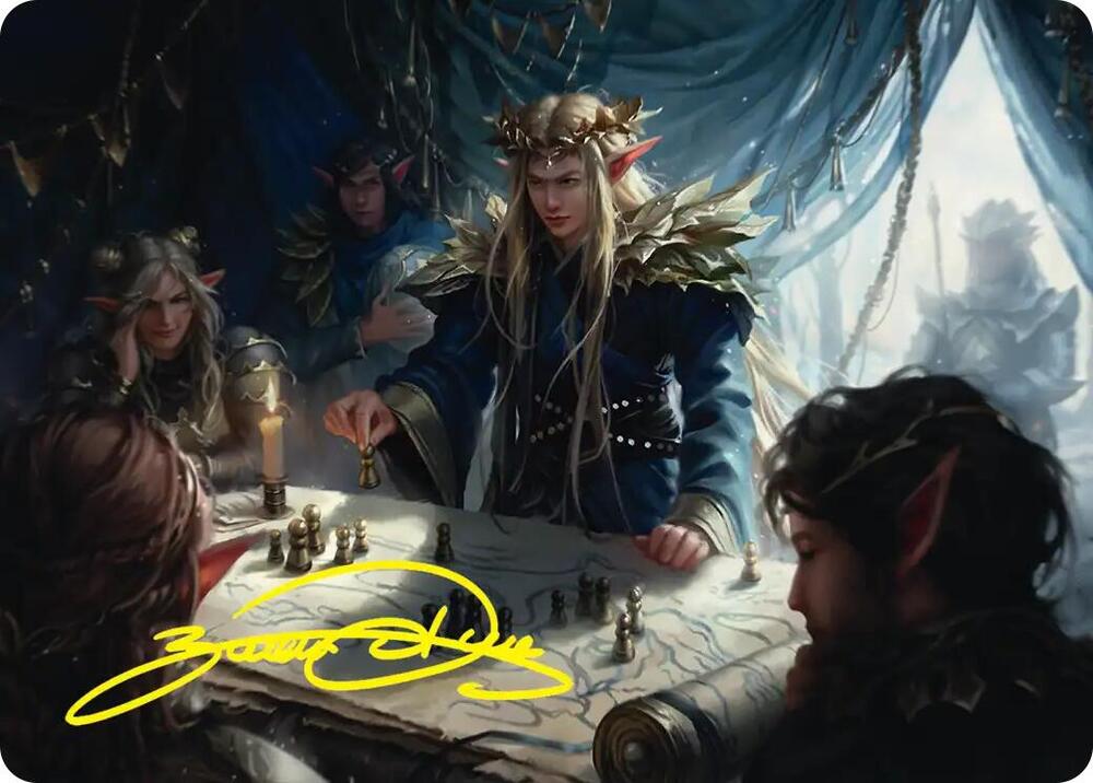 Thranduil the Strategist Art Card (Gold-Stamped Signature) 49 card from Art Series: The Hobbit