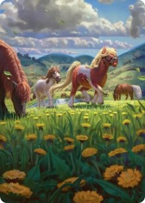 Troop of Ponies Art Card 1 card from Art Series: The Hobbit