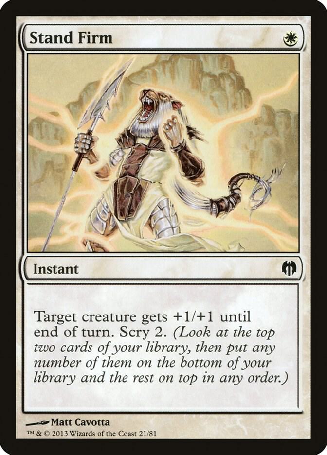Stand Firm 21 card from Duel Decks: Heroes vs. Monsters