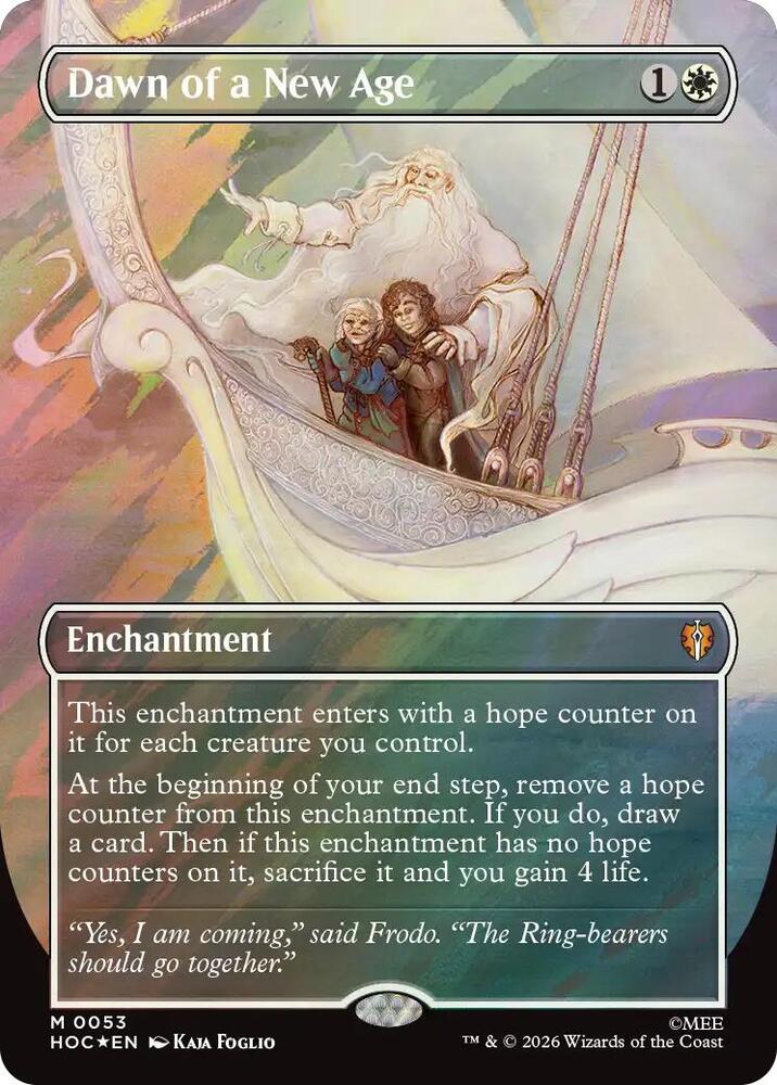 Dawn of a New Age (Borderless) (Surge Foil) 53 card from The Hobbit: Eternal-Legal