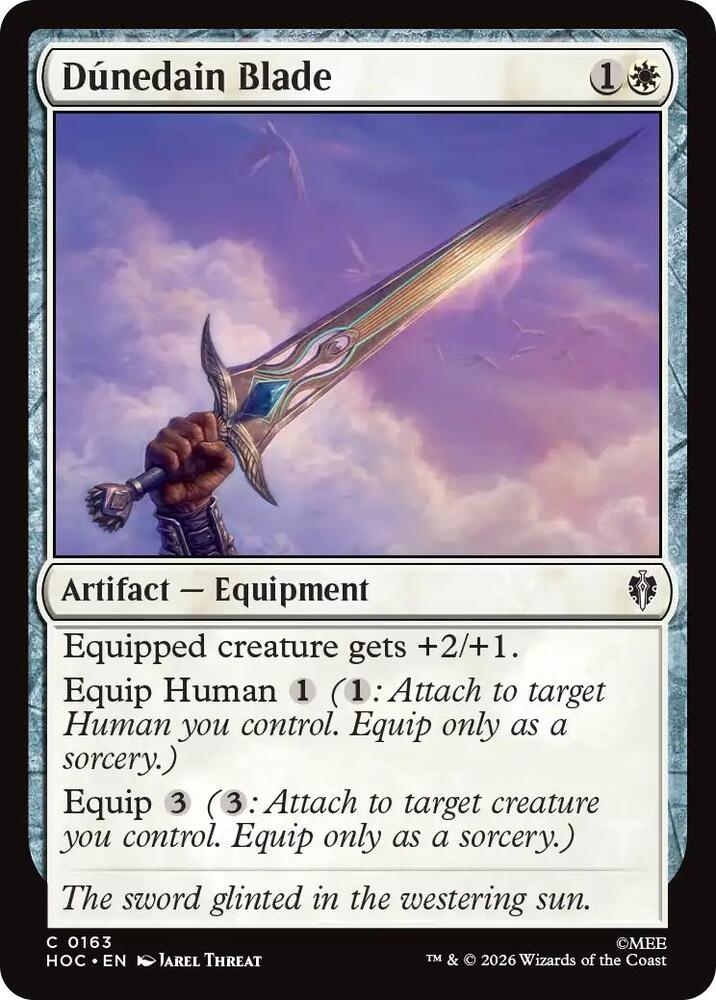 Dunedain Blade 163 card from The Hobbit: Eternal-Legal