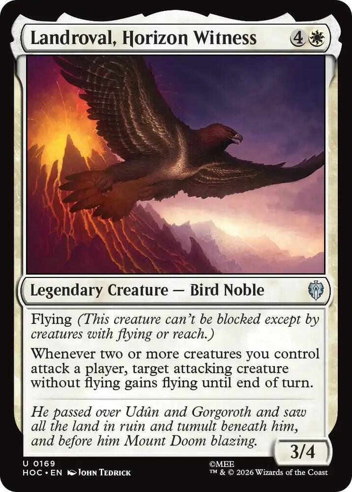 Landroval, Horizon Witness 169 card from The Hobbit: Eternal-Legal