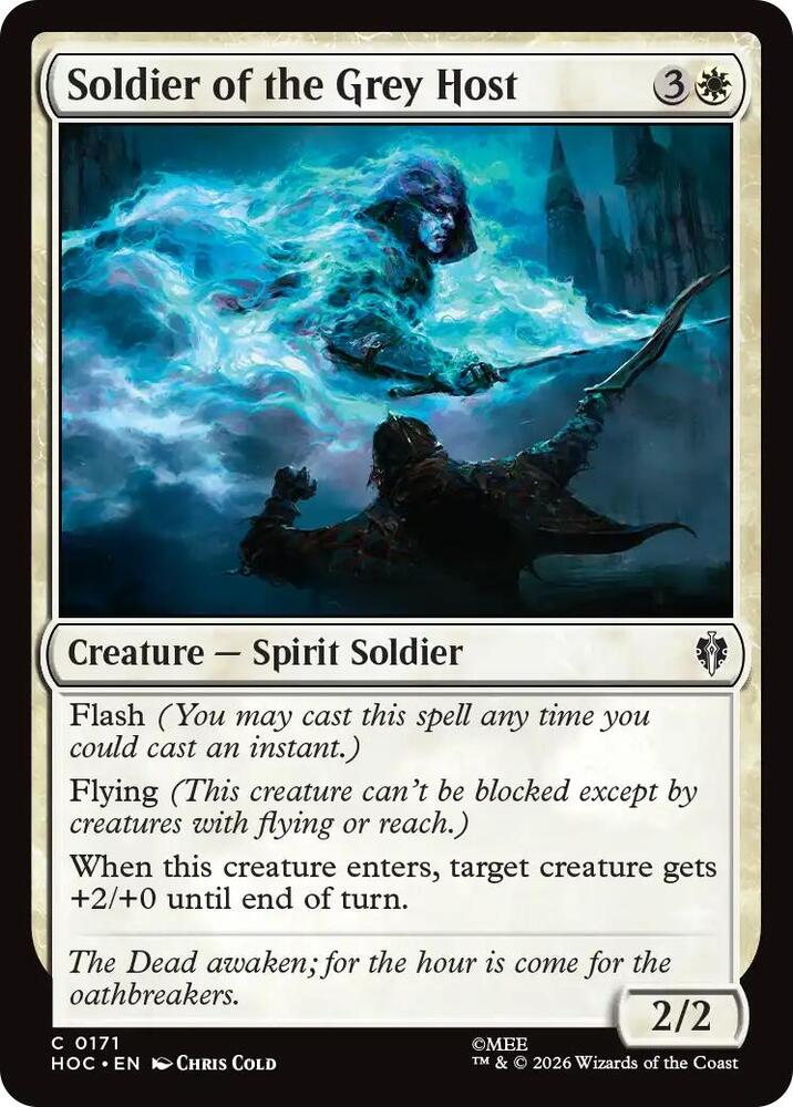 Soldier of the Grey Host 171 card from The Hobbit: Eternal-Legal