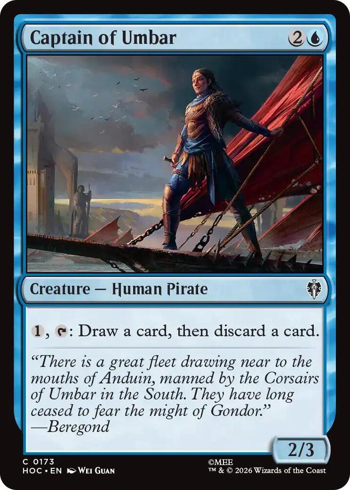 Captain of Umbar 173 card from The Hobbit: Eternal-Legal