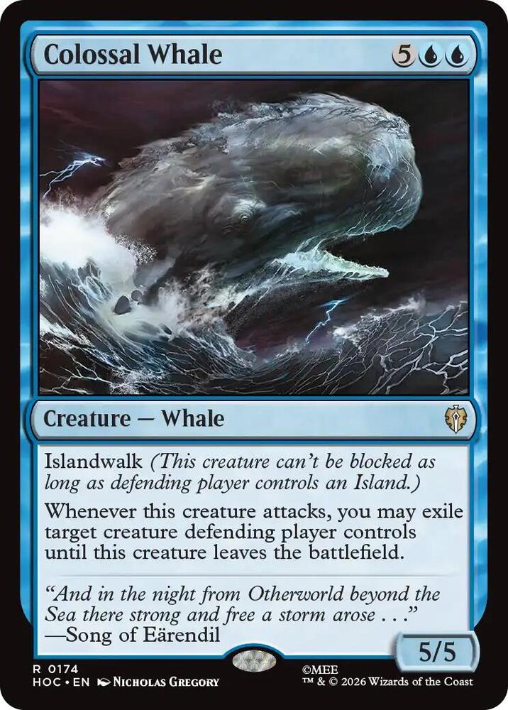 Colossal Whale 174 card from The Hobbit: Eternal-Legal