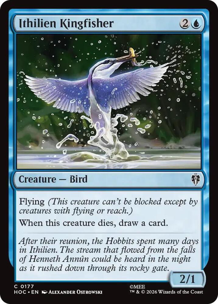 Ithilien Kingfisher 177 card from The Hobbit: Eternal-Legal
