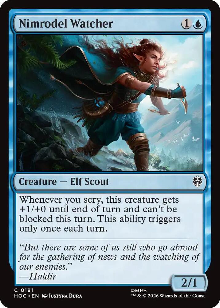Nimrodel Watcher 181 card from The Hobbit: Eternal-Legal