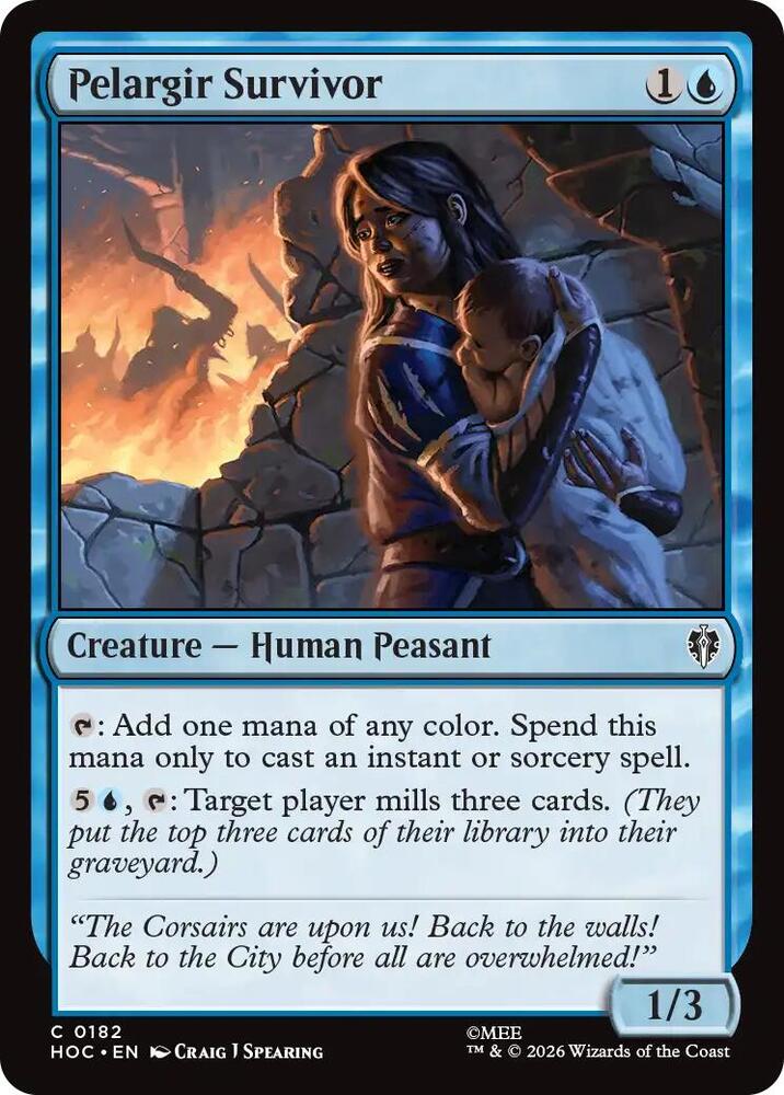 Pelargir Survivor 182 card from The Hobbit: Eternal-Legal