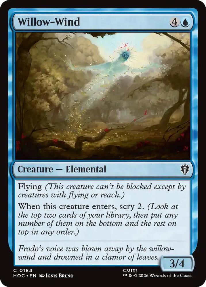 Willow-Wind 184 card from The Hobbit: Eternal-Legal