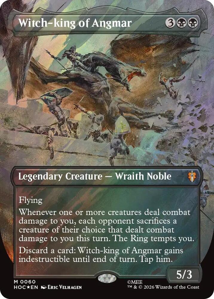 Witch-king of Angmar (Borderless) (Surge Foil) 60 card from The Hobbit: Eternal-Legal