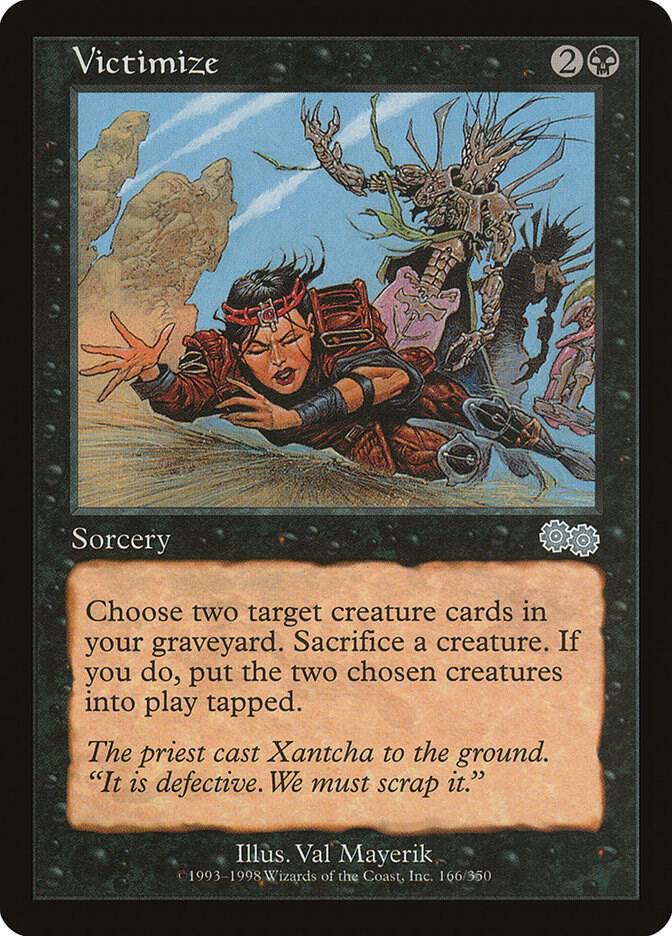 Victimize 166 card from Urza's Saga