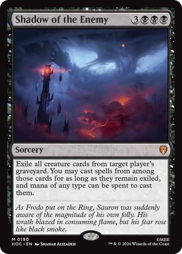 Shadow of the Enemy 190 card from The Hobbit: Eternal-Legal