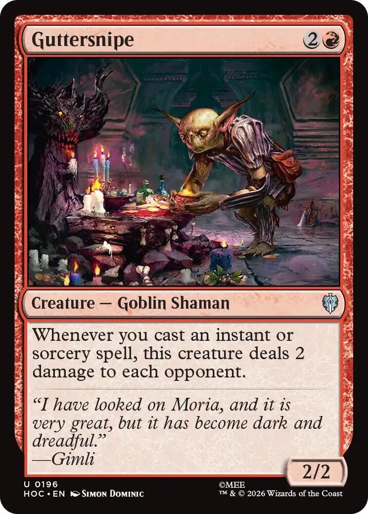 Guttersnipe 196 card from The Hobbit: Eternal-Legal