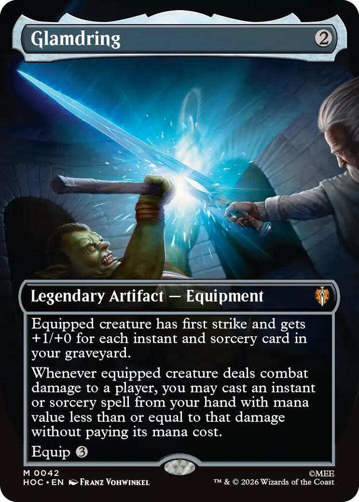 Glamdring (Borderless) 42 card from The Hobbit: Eternal-Legal