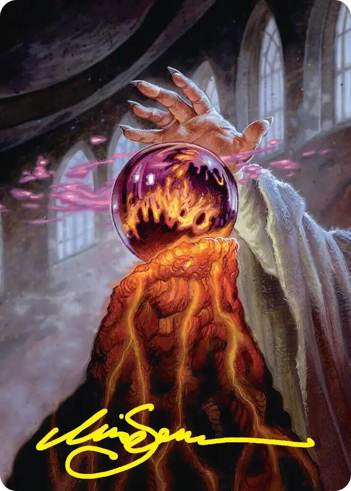 Palantir of Orthanc Art Card (Gold-Stamped Signature) 37 card from Art Series: The Hobbit