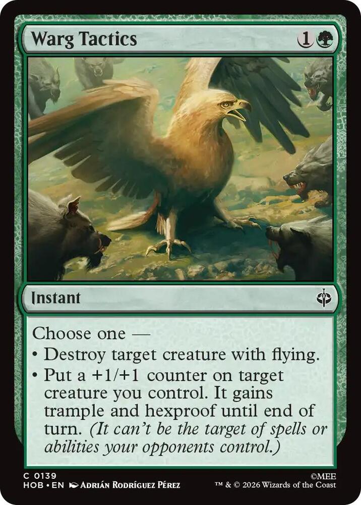 Warg Tactics 139 card from The Hobbit
