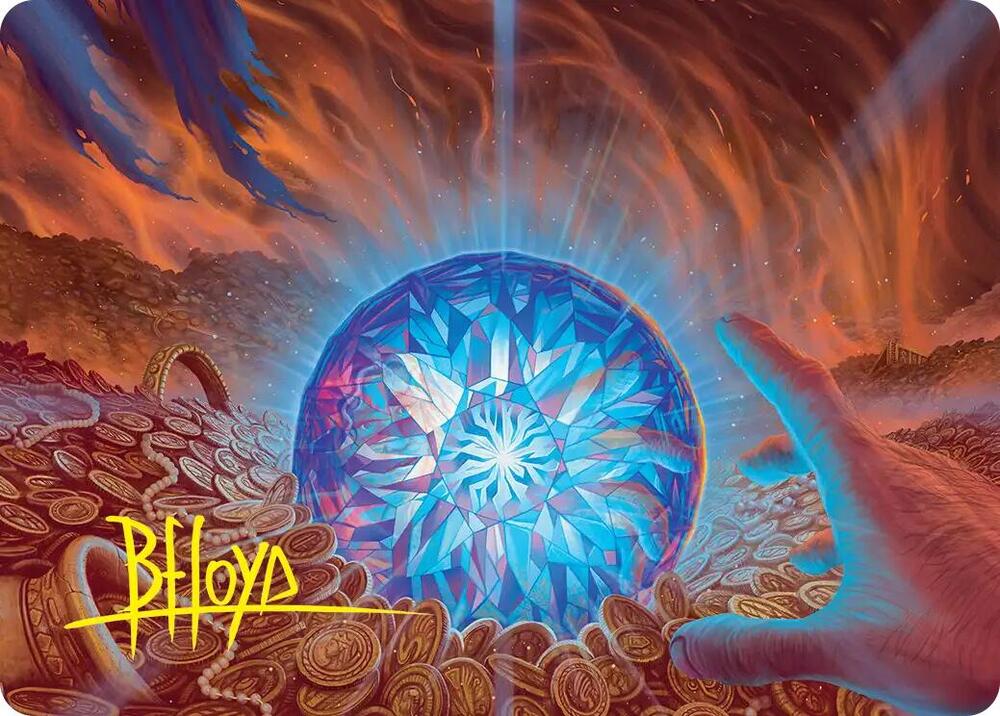 The Arkenstone Art Card (Gold-Stamped Signature) 44 card from Art Series: The Hobbit