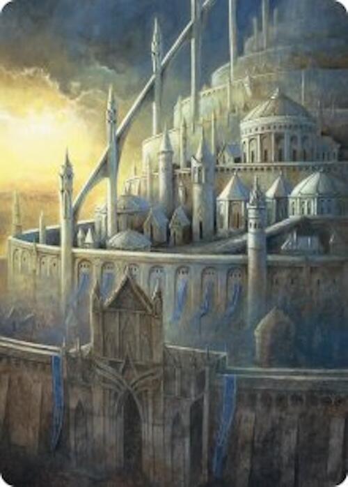 Minas Tirith Art Card 38 card from Art Series: The Hobbit